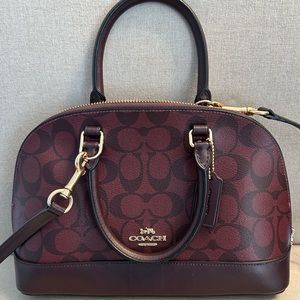 Coach, Mini Sierra satchel, in signature, canvas